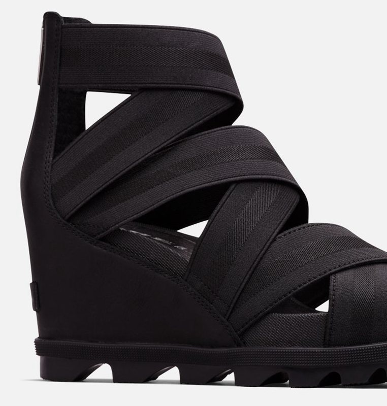 Sandalias Sorel Mujer - Joanie™ Ii Strap Wedge Negras - 24061-NVZA